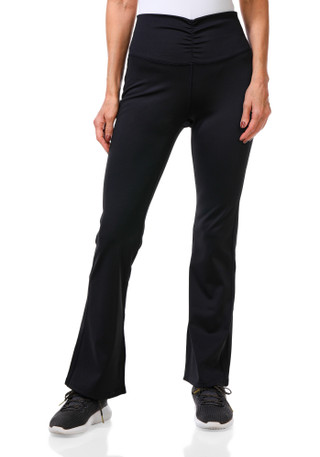 Thumbnail 2: DOWNTOWN MOTION Women's Active Solid Flare Leg Pants  