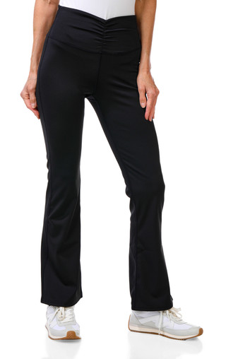 Thumbnail 3: DOWNTOWN MOTION Women's Active Solid Flare Leg Pants  