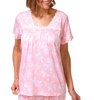 Thumbnail 2: Laura Ashley Women's 2 Pc Floral Pajama Pants Set 