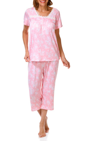 Thumbnail 1: Laura Ashley Women's 2 Pc Floral Pajama Pants Set 