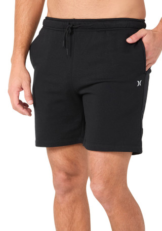 Thumbnail 1: Hurley Men's Solid Fleece Shorts  