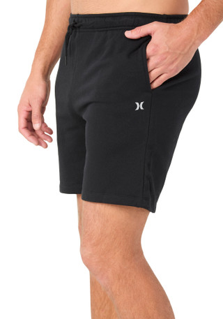 Thumbnail 3: Hurley Men's Solid Fleece Shorts  