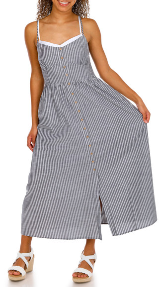 Thumbnail 7: Blu Pepper Juniors Sleeveless Stripe Midi Dress 