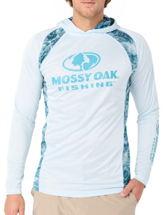Thumbnail 1: Mossy Oak Men's Outdoor Long Sleeve Hooded Shirt 