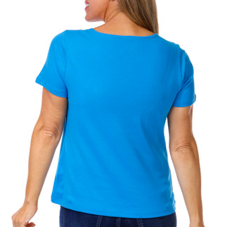 Thumbnail 3: Coral Bay Petite Keyhole Ring Neck Top  