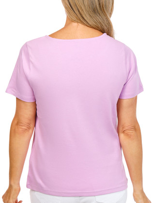 Thumbnail 2: Coral Bay Petite Keyhole Ring Neck Top  