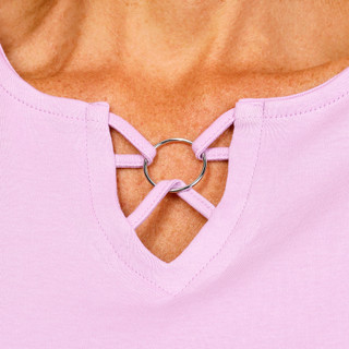 Thumbnail 3: Coral Bay Petite Keyhole Ring Neck Top  