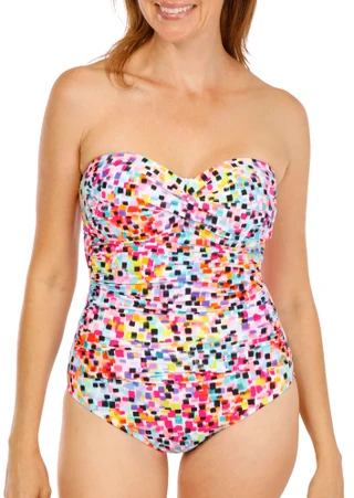 Thumbnail 1: Anne Cole Women's Twist Front Shirred One Piece Swimsuit 
