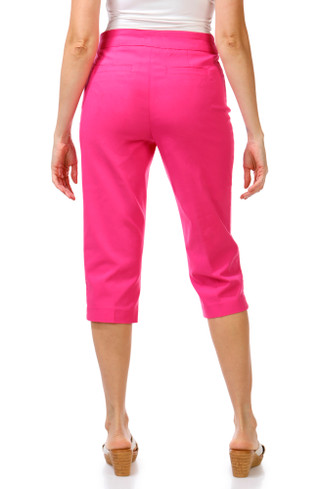 Thumbnail 2: Zac & Rachel Women's Petite Solid Stretch Capris  