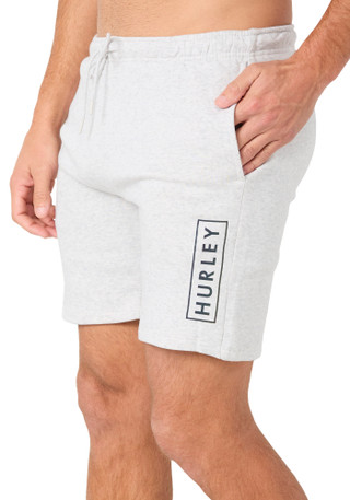 Thumbnail 3: Hurley Men's Boxed Logo Fleece Shorts 