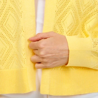 Thumbnail 3: Kathy Ireland Women's Long Sleeve Solid Pointelle Shrug 