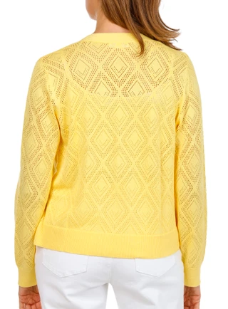 Thumbnail 2: Kathy Ireland Women's Long Sleeve Solid Pointelle Shrug 