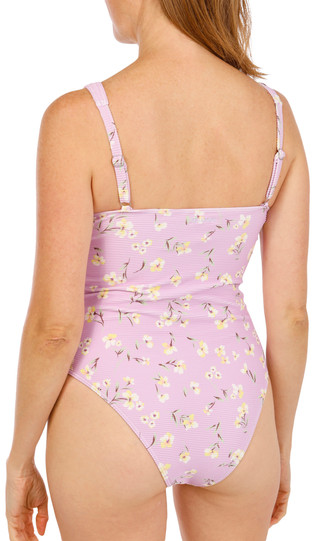 Thumbnail 2: BILLABONG Juniors Peaceful Petals One Piece Swimsuit 