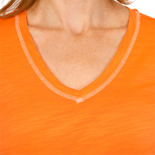 Thumbnail 4: Blue Sol Women's V-Neck Luxey Solid Top 