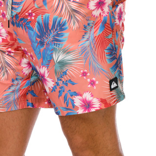 Thumbnail 2: Quiksilver Men's Coral Palm Flower Valley Swim Shorts 