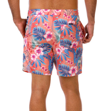Thumbnail 3: Quiksilver Men's Coral Palm Flower Valley Swim Shorts 