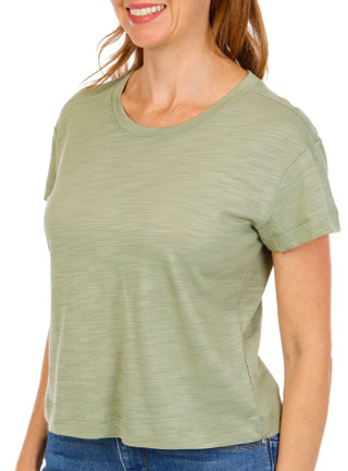 Thumbnail 2: Blue Sol Blue Sol Women's Crop Luxey Solid Top 