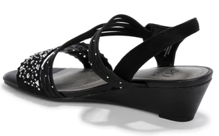 Thumbnail 2: IMPO Womens Galaxy Jeweled Wedge Sandals 