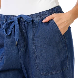 Thumbnail 2: Dash Women's Solid String Tie Capris 