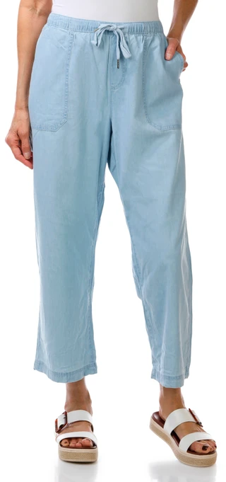 Thumbnail 1: Dash Women's Solid String Tie Capris 