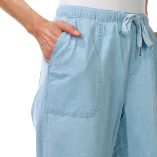 Thumbnail 3: Dash Women's Solid String Tie Capris 