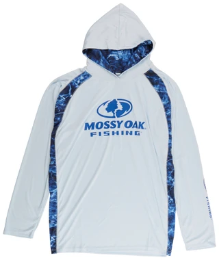 Thumbnail 1: Mossy Oak Big Men's Outdoor Long Sleeve Logo Hooded Shirt  