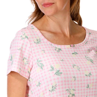 Thumbnail 4: Jessica Simpson Women's Print Lettuce Trim Sleepshirt 
