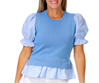 Thumbnail 1: Nanette Lepore Women's Short Sleeve 2Fer Top 