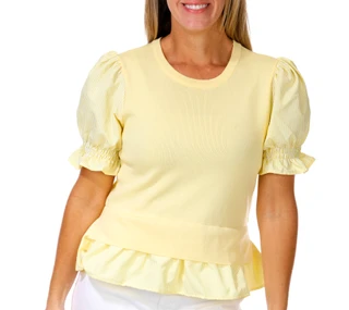 Thumbnail 1: Nanette Lepore Women's Short Sleeve 2Fer Top 