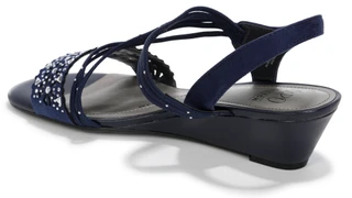 Thumbnail 3: IMPO Womens Galaxy Jeweled Wedge Sandals 