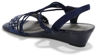Thumbnail 4: IMPO Womens Galaxy Jeweled Wedge Sandals 