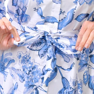 Thumbnail 3: MSK Women's 3/4 Sleeve Button Up Print Dress 