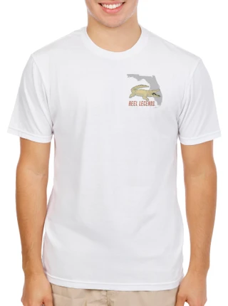 Thumbnail 2: REEL LEGENDS Men's Gator Flag Graphic T-Shirt 