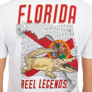 Thumbnail 3: REEL LEGENDS Men's Gator Flag Graphic T-Shirt 