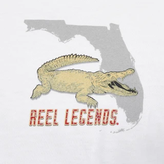 Thumbnail 4: REEL LEGENDS Men's Gator Flag Graphic T-Shirt 