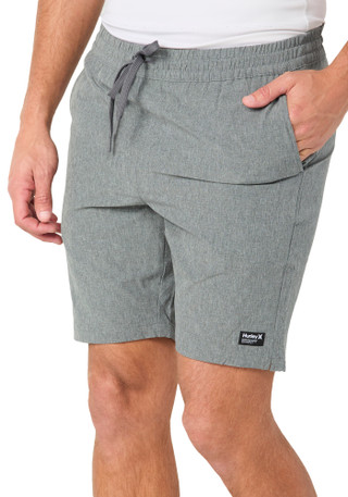 Thumbnail 2: Hurley Men's Solid Pull On Walk Shorts 