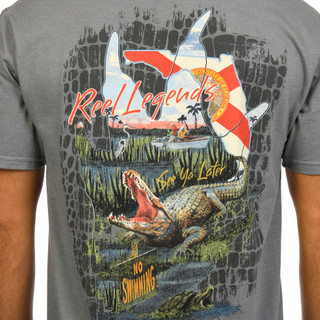 Thumbnail 3: REEL LEGENDS Men's Swamp Life Graphic T-Shirt 