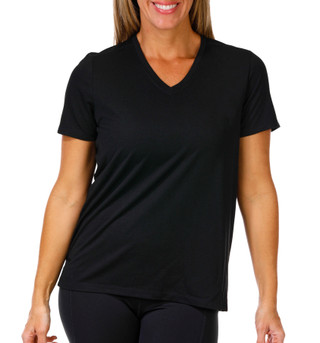 Thumbnail 1: KYODAN Women's Active Short Sleeve V-Neck Top 