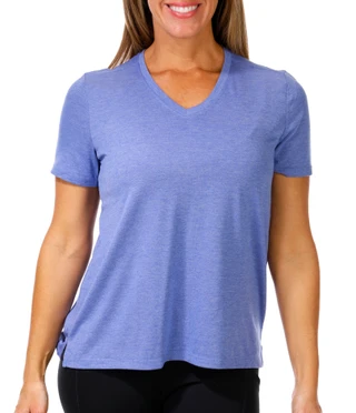 Thumbnail 1: KYODAN Women's Active Short Sleeve V-Neck Top 