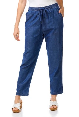 Thumbnail 1: Dash Women's Solid, String Tie Pull On Pants 