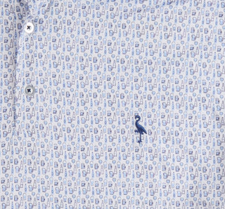Thumbnail 4: TAILORBYRD Men's Bottoms Up Printed Golf Polo Shirt 