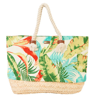 Thumbnail 2: Caribbean Joe Botanical Beach Tote Bag 