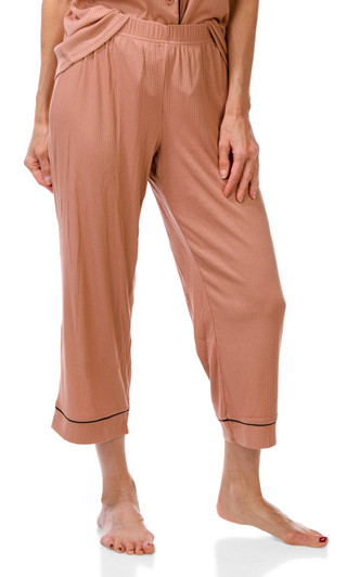 Thumbnail 8: BCBGMAXAZRIA Women's 2 Pc Short Sleeve Pajama Pants Set 