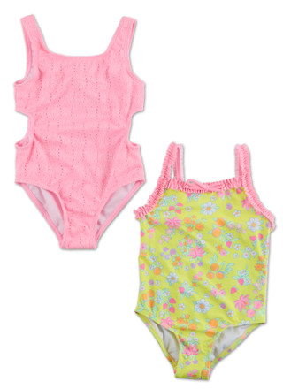 Thumbnail 1: Derek Heart Little Girls 2 Pk One Piece Swimsuit  