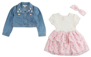 Thumbnail 2: Nannette Little Girls 3 Pc Dress Set  