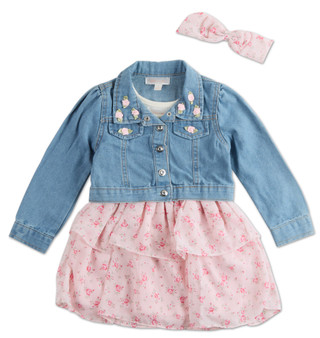 Thumbnail 1: Nannette Little Girls 3 Pc Dress Set  