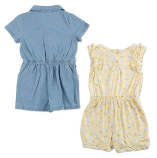 Thumbnail 2: Little Lass Little Girls 2 Pc Rompers  