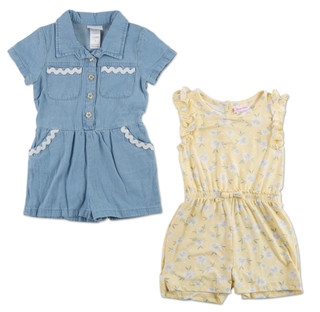 Thumbnail 1: Little Lass Little Girls 2 Pc Rompers  