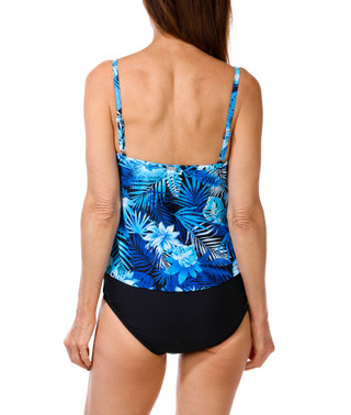 Thumbnail 3: YOUR BEST LOOK Women's 2 Pc Flyaway Tankini Swimsuit 