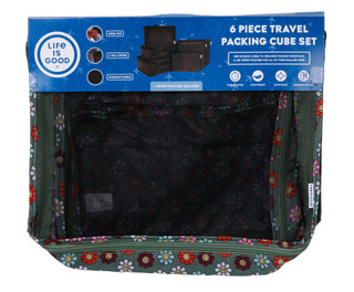 Thumbnail 2: Life is Good 6 Pc Travel Packing Cube Set 